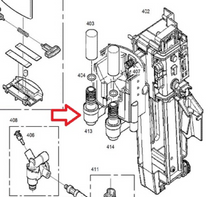Load image into Gallery viewer, Jura Coffee Outlet Nozzle Left Side GIGA Models
